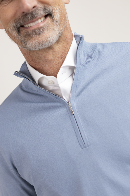 Valentoni TRIVERO QUARTER ZIP V10 BLUE GREY foto 5