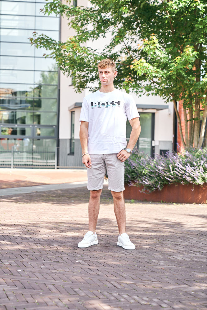 Hugo Boss Kurzärmeliges T-shirt Wit t-shirt Einkaufen | Hans voortman