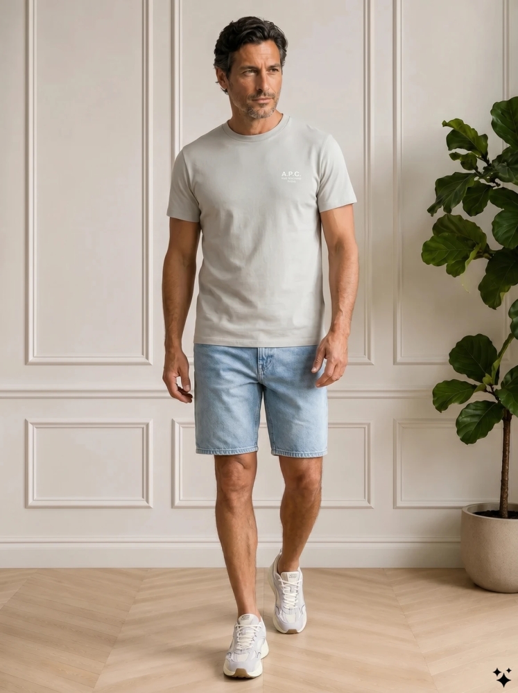 A.P.C. COHBU M36388 ILA BLUE GRIS BLANC