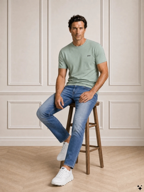 Boss  50506373 TEE 359 OPEN GREEN foto 3