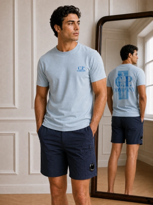 C.P. Company 20CMTS143A-110579W 809 SILVER BLUE foto 3