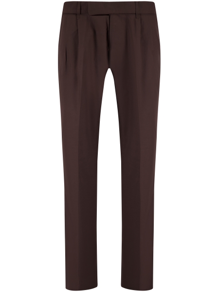Ange Projects NOS-006 PLEATED PANTALON BROWN