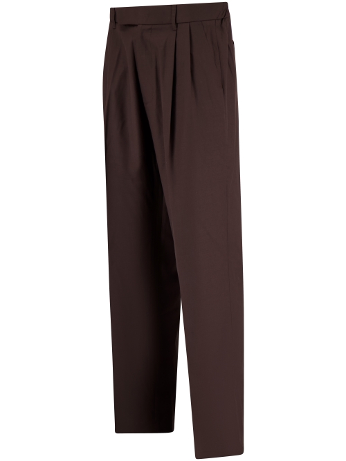 Ange Projects NOS-006 PLEATED PANTALON BROWN foto 2