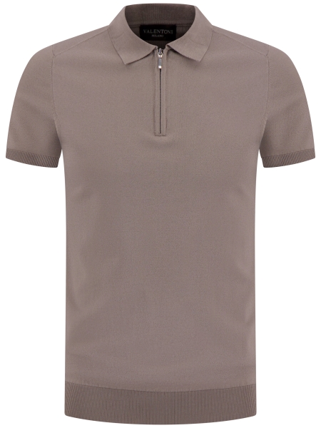 Valentoni Trevi polo zip Stone