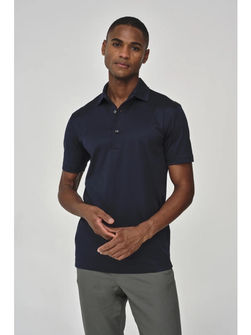 Valenza SUPIMA POLO S/S 1005 42 NAVY foto 4