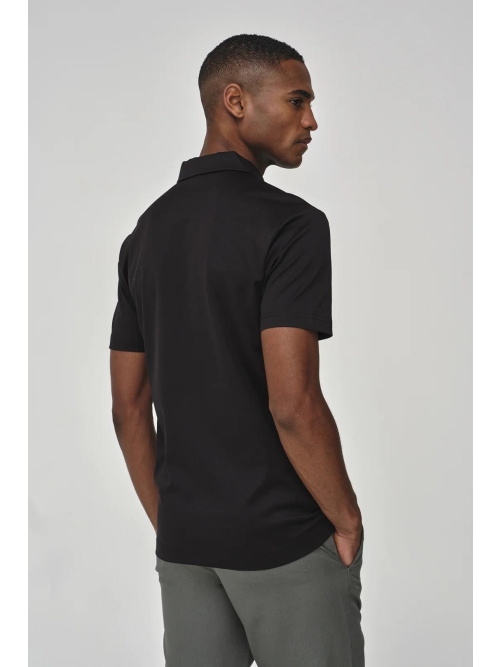 Valenza SUPIMA POLO S/S 1005 48 BLACK foto 4