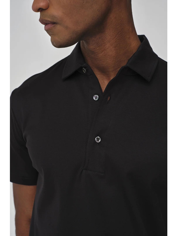 Valenza SUPIMA POLO S/S 1005 48 BLACK