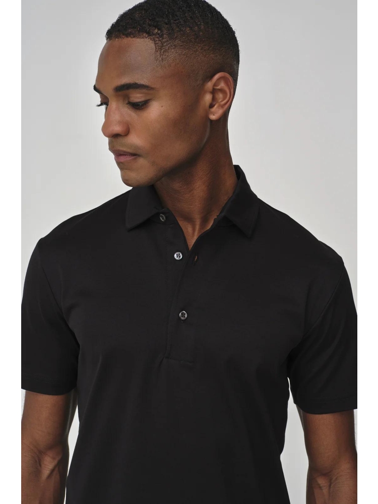 Valenza SUPIMA POLO S/S 1005 48 BLACK