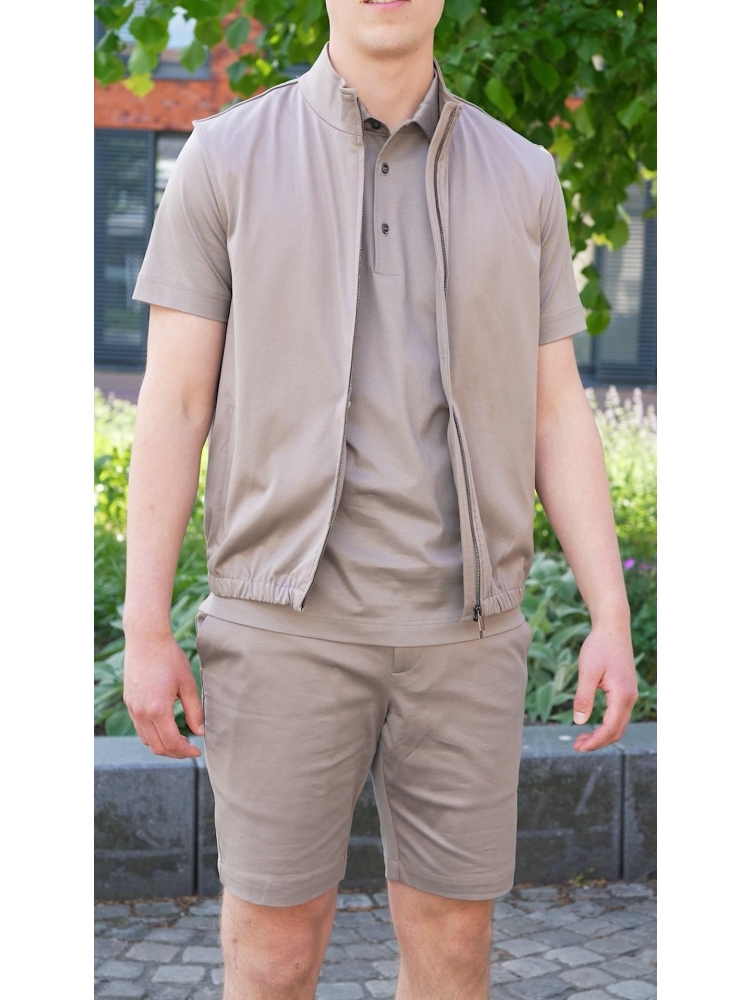 Valenza SUPIMA POLO S/S 1005 68 LEAD GREY