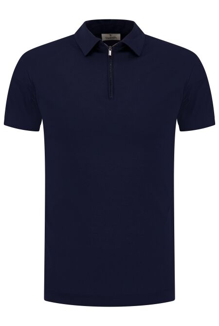 Valenza SUPIMA POLO ZIP 1049 42 NAVY