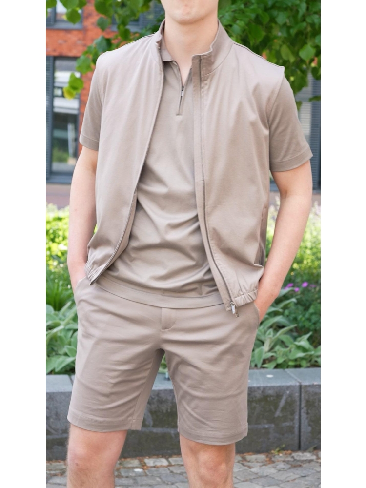 Valenza SUPIMA POLO ZIP 1049 68 LEAD GREY