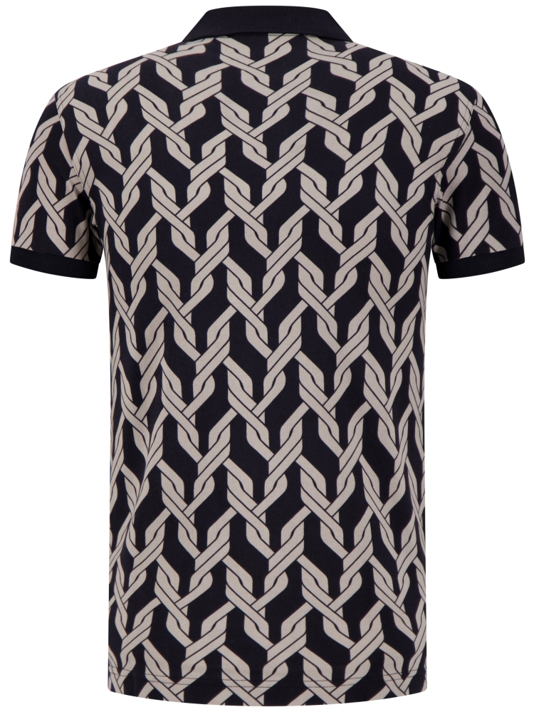 Fred Perry M9837 CABLE KNIT P. POLO 102 BLACK