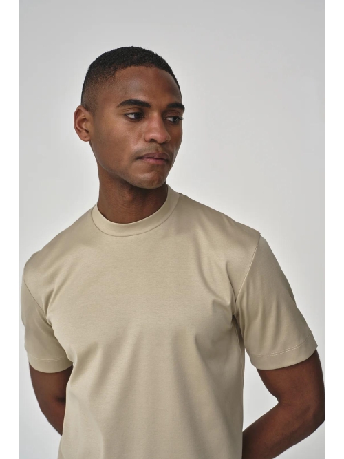 Valenza SUPIMA T-SHIRT 1001 19 BEIGE foto 6