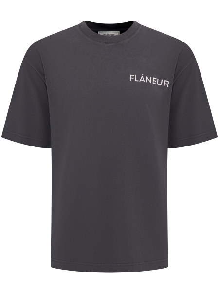 Flaneur FTSH043 DOUBLE LOGO 999 BLACK