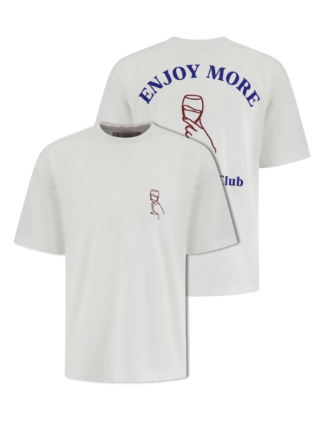  AW-064 ENJOY MORE TEE WHITE