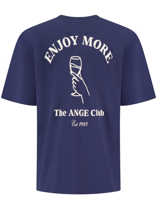 Ange Projects AW-065 ENJOY MORE TEE NAVY foto 2