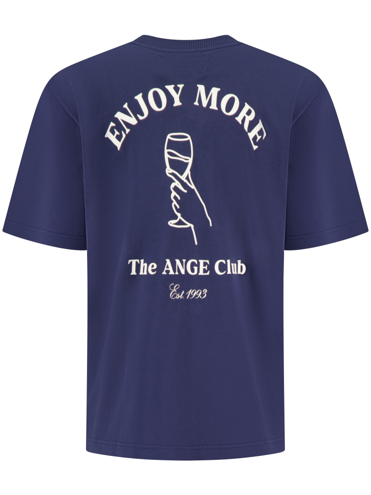 Ange Projects AW-065 ENJOY MORE TEE NAVY