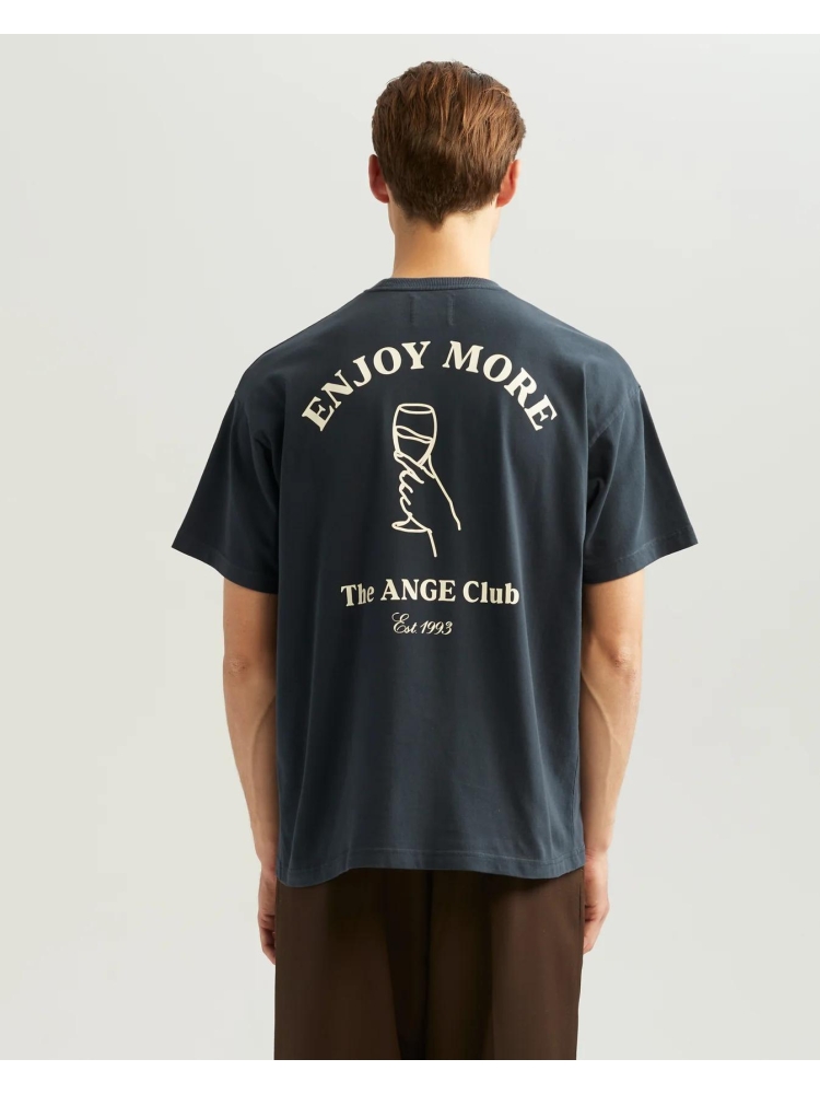 Ange Projects AW-065 ENJOY MORE TEE NAVY