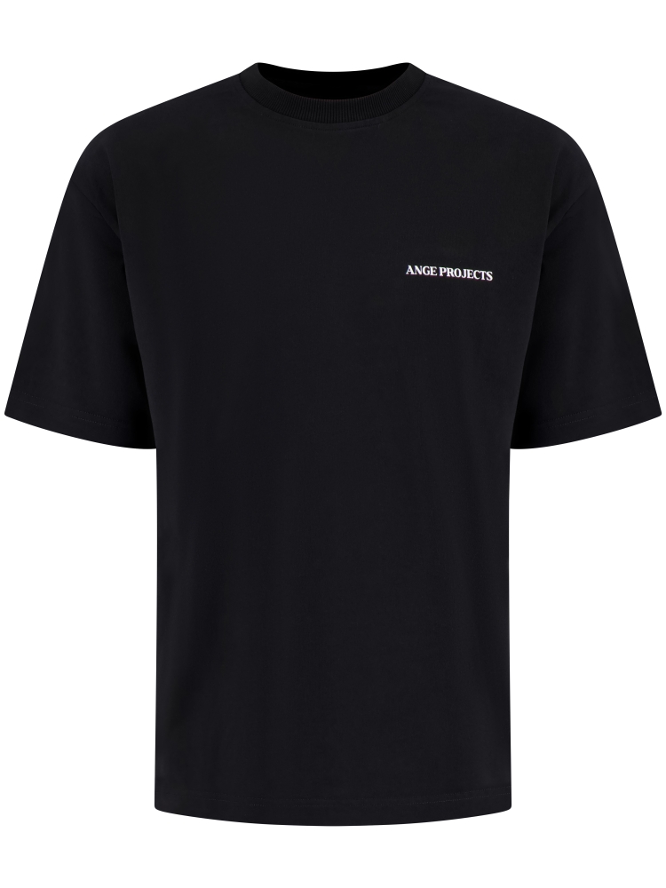 Ange Projects NOS-008 GLASS OF WINE TEE BLACK