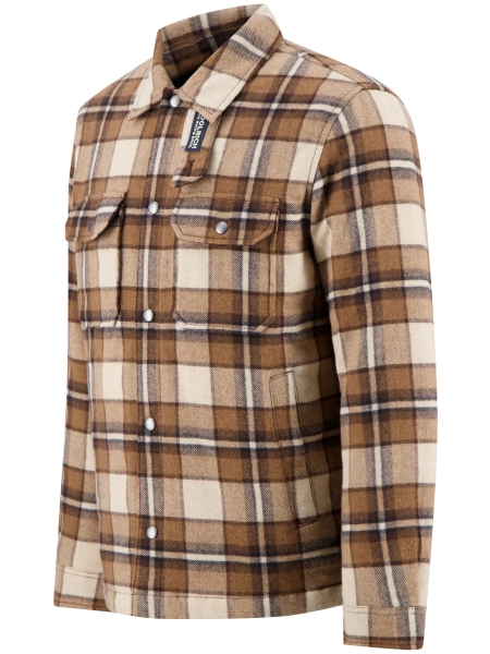 Woolrich CFWOOS2018MBUT3046 7449 DARK CAMEL CHECK