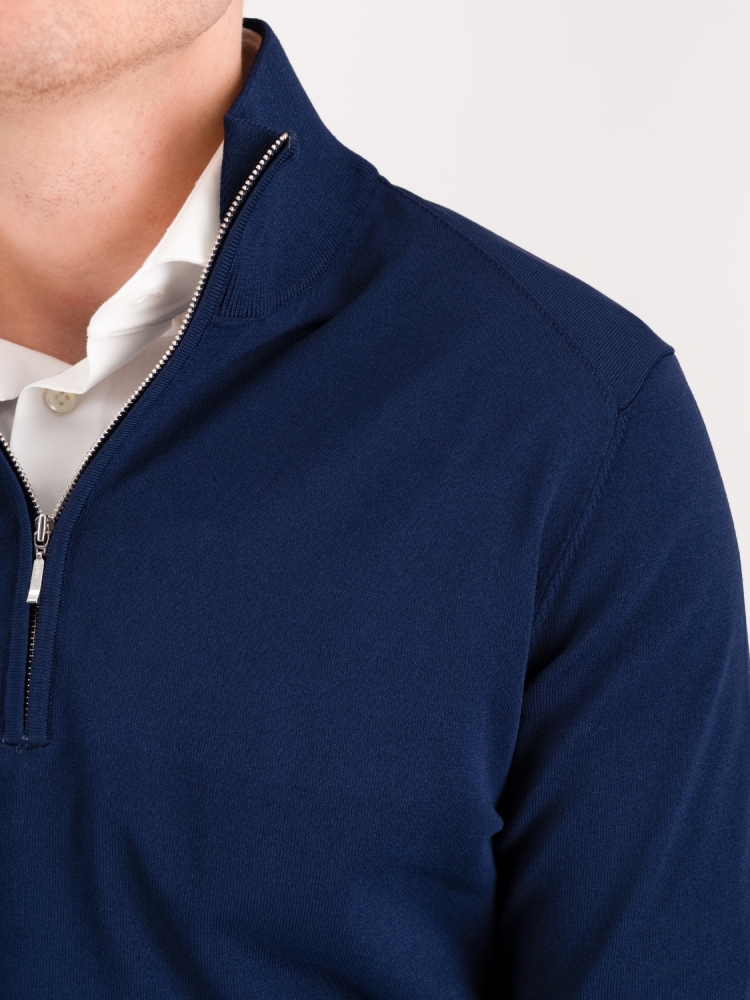 Valentoni TRIVERO COL ZIP V51 NAVY