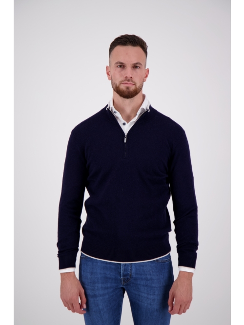 Valentoni TOM HALF ZIP OFFICER NAVY/PRISTINE foto 6