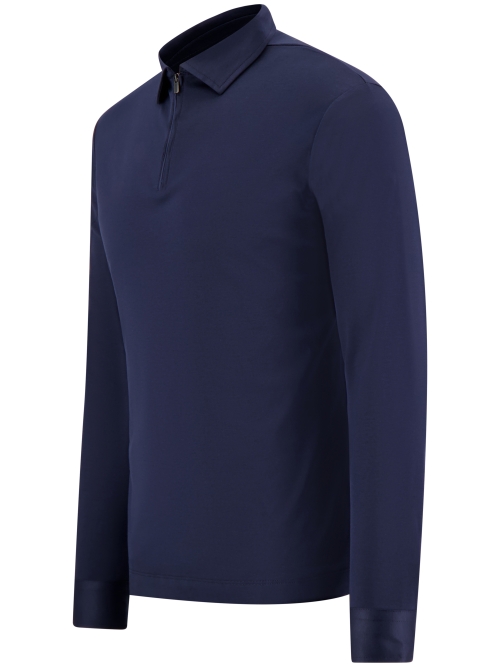 Valenza SUPIMA POLO ZIP 1020 42 NAVY foto 2