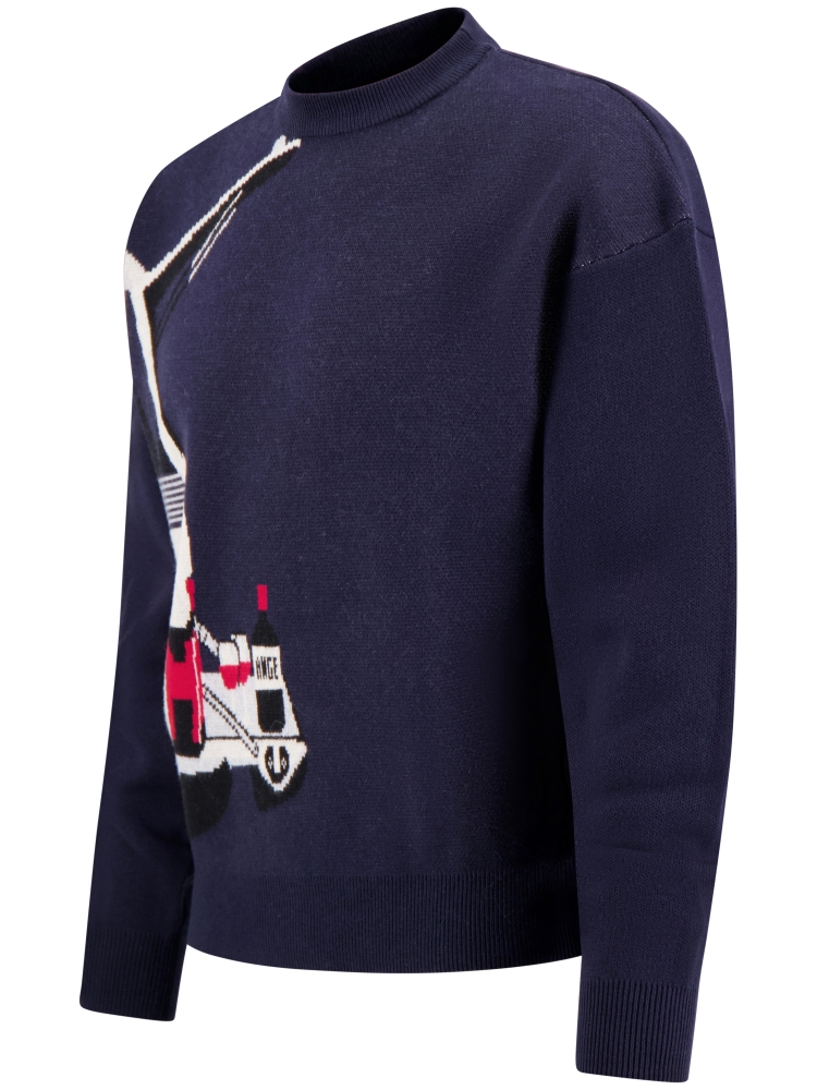 Ange Projects AW-008 WINE DRIVE KNIT NAVY