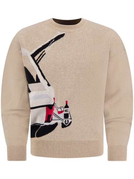 Ange Projects AW-010 WINE DRIVE KNIT SAND Ange Projects AW-010 WINE DRIVE KNIT SAND