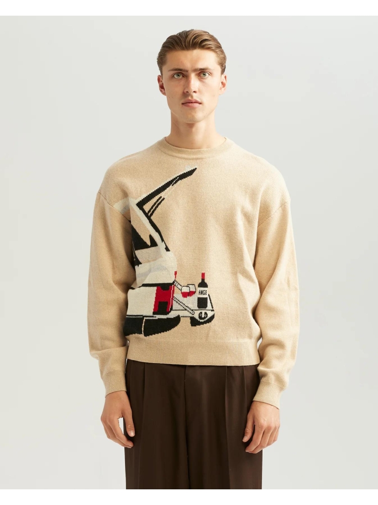 Ange Projects AW-010 WINE DRIVE KNIT SAND