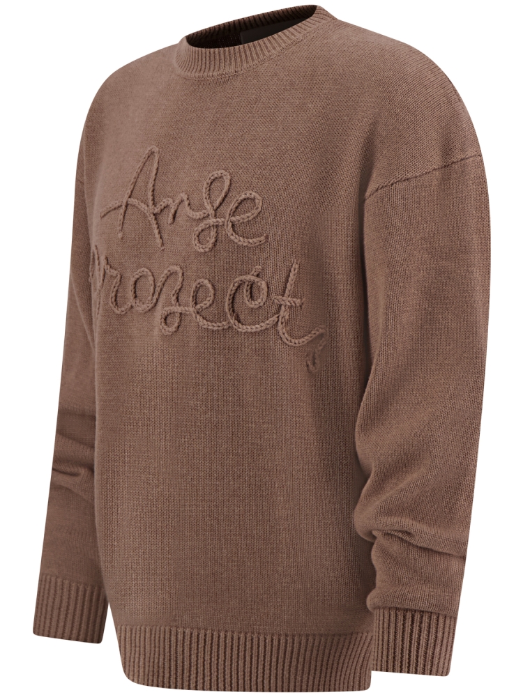 Ange Projects AW-012 ROPE KNIT BROWN