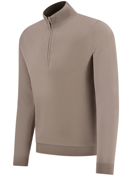 Valentoni TRIVERO QUARTER ZIP V62 STONE