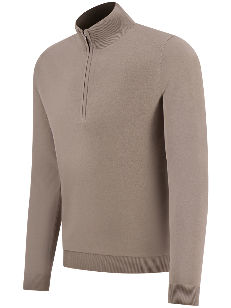 Valentoni TRIVERO QUARTER ZIP V62 STONE