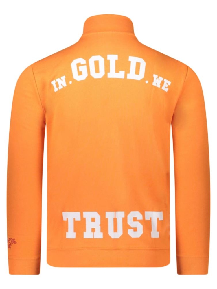 In Gold We Trust THE SLIM HALF ZIP SUN ORANGE
