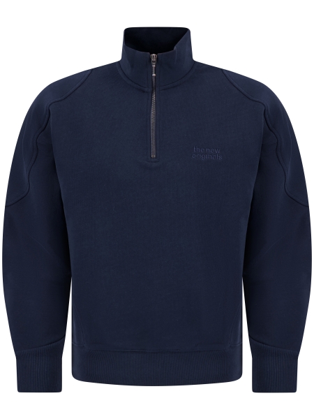 TNO EMBLEM HALF-ZIP NAVY