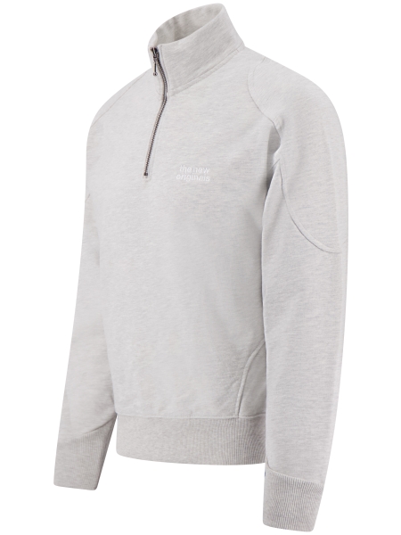TNO EMBLEM HALF-ZIP LIGHT GREY MEL.
