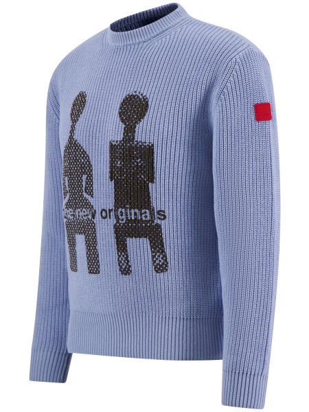 TNO 2 FIGURES FISHERMAN CREWNECK SERENITY L. BLUE
