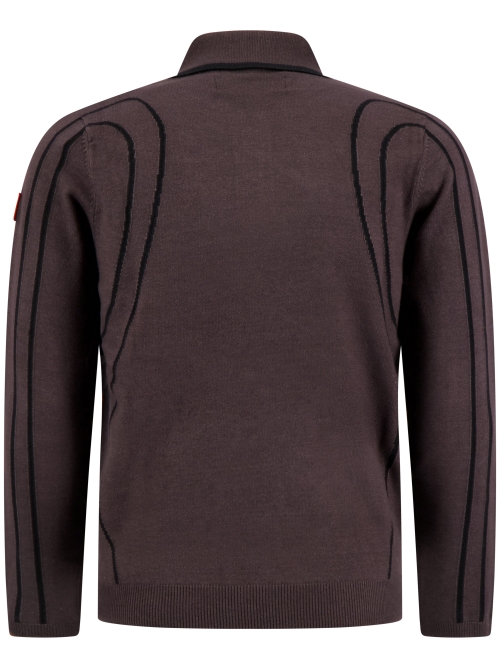 TNO INNERSPACE LONG SLEEVE POLO BROWN M./BLACK foto 3