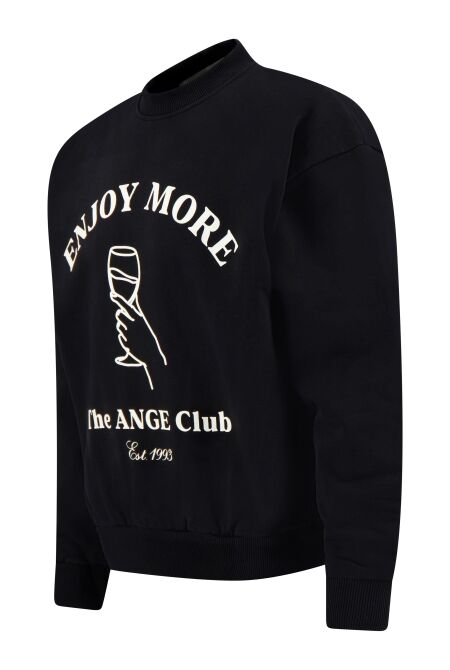 Ange Projects AW-032 ENJOY SWEATER BLACK