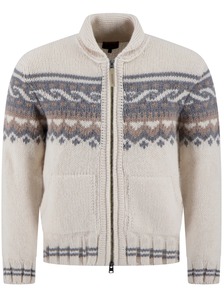 Woolrich CFWOKN2083MRUF5099 8330 MILKY CREAM JACQUARD