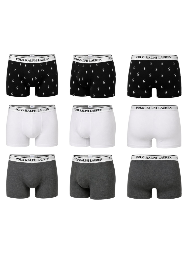 Polo Ralph Lauren  714-830299 156 WHT/BRCLY HTR/BLK AOPP