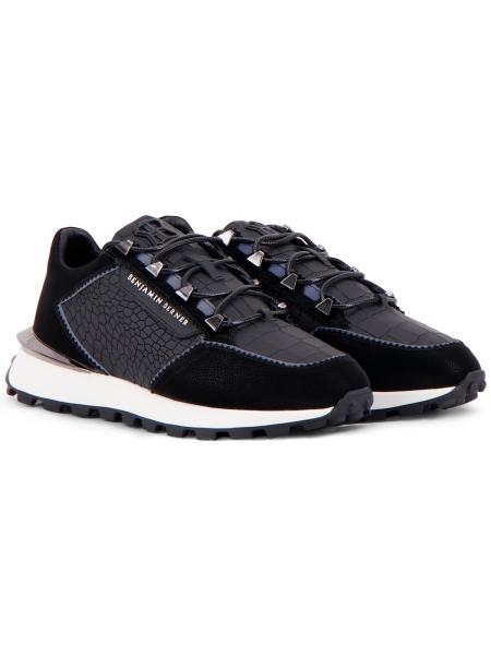 Benjamin Berner BNJ0171 MATT CROCODILE NAPPA BLACK