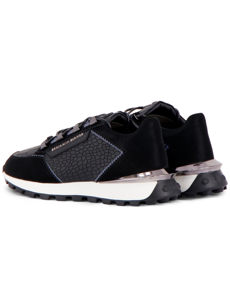 Benjamin Berner BNJ0171 MATT CROCODILE NAPPA BLACK