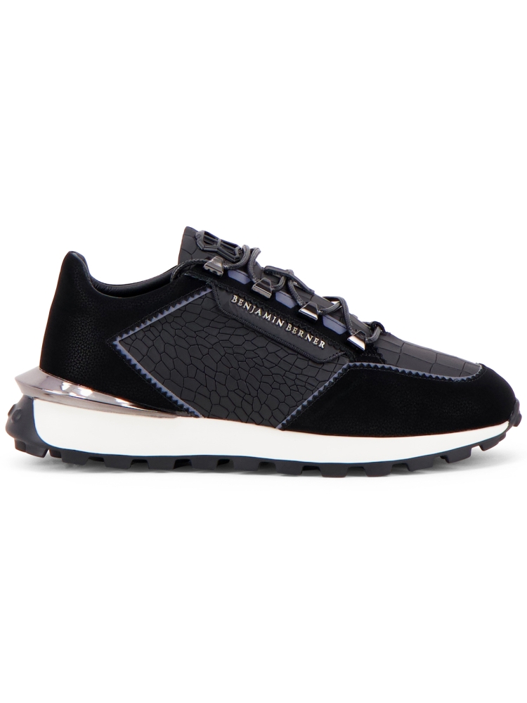 Benjamin Berner BNJ0171 MATT CROCODILE NAPPA BLACK