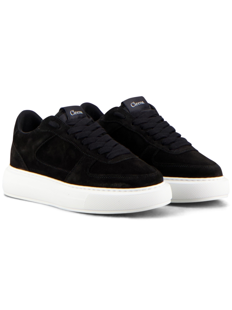 CUPSOLE-W26 BLACK SUEDE