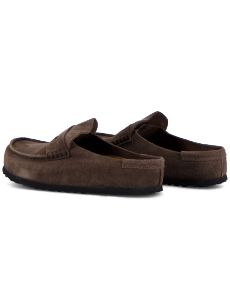 Birkenstock NAPLES WRAPPED SUEDE LEATHER CONCRETE GRAY