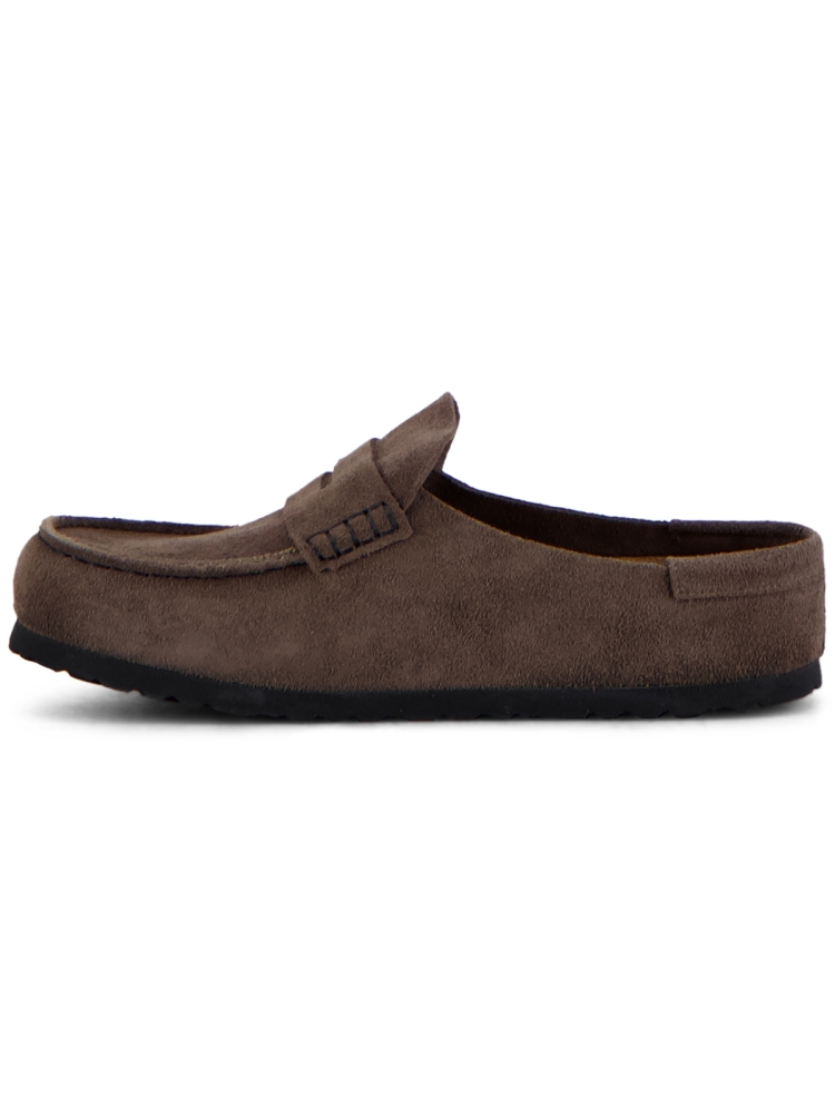 Birkenstock NAPLES WRAPPED SUEDE LEATHER CONCRETE GRAY