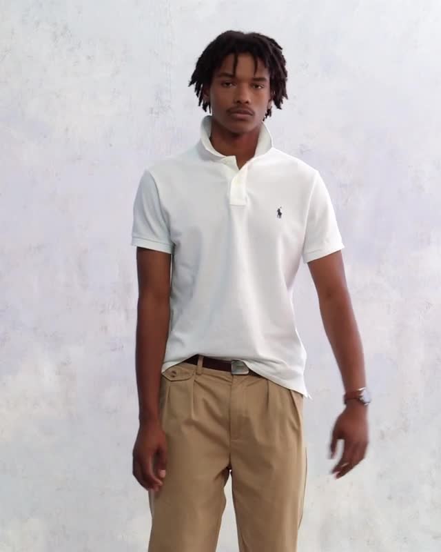 Polo Ralph Lauren  710-666998 ST 002 WHITE video