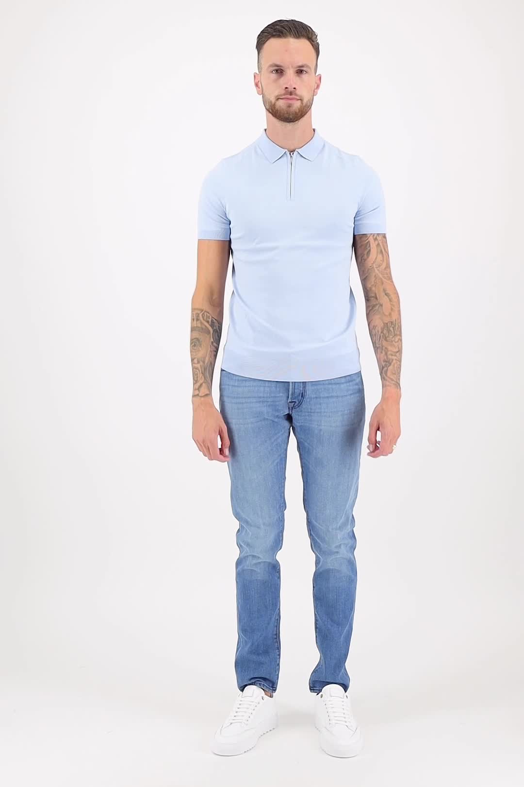 Valentoni Trevi polo zip Sky video