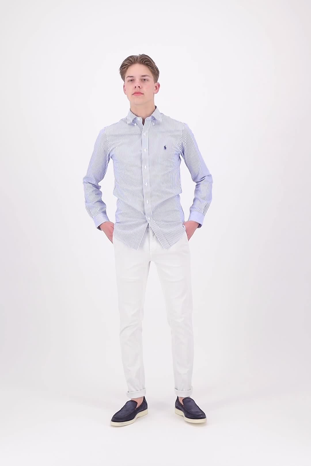 Polo Ralph Lauren  710-859881 st 001 L.BLUE/WH video